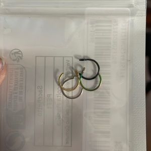 4 pack fake nose piercing